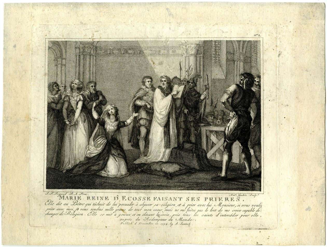 Maria Stuarts, dronning af Skotlands, sidste timer af John Francis Rigaud