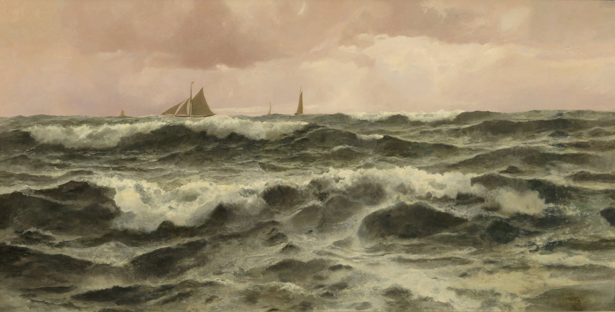 Off Folkestone, 1886 af John Fraser