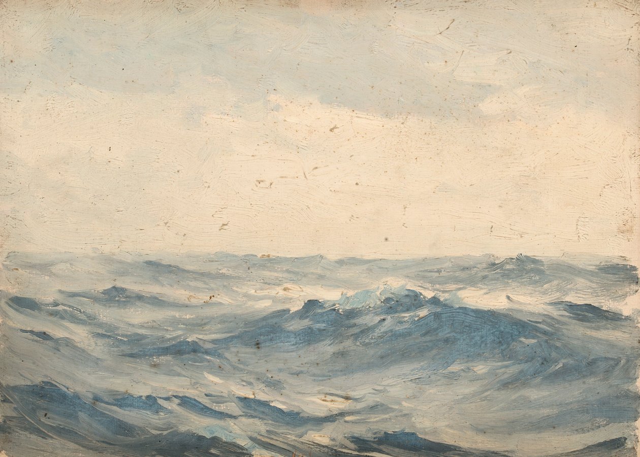 Seascape, ca. 1900 (olie på lærred) af John Fraser