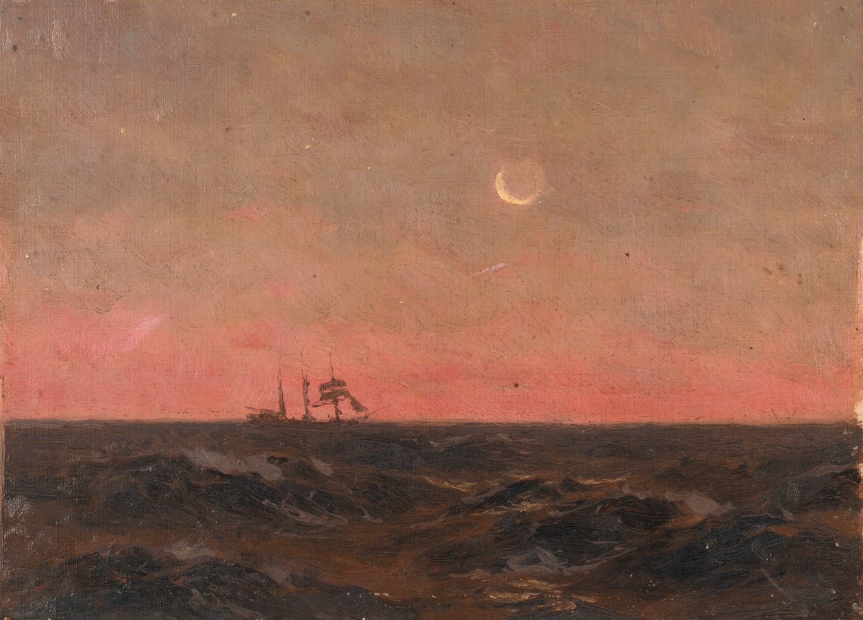 Seascape, ca. 1900 (olie på lærred) af John Fraser