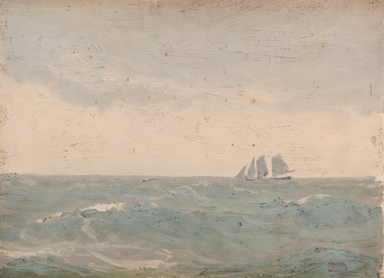 Seascape, ca. 1900 (olie på lærred) af John Fraser