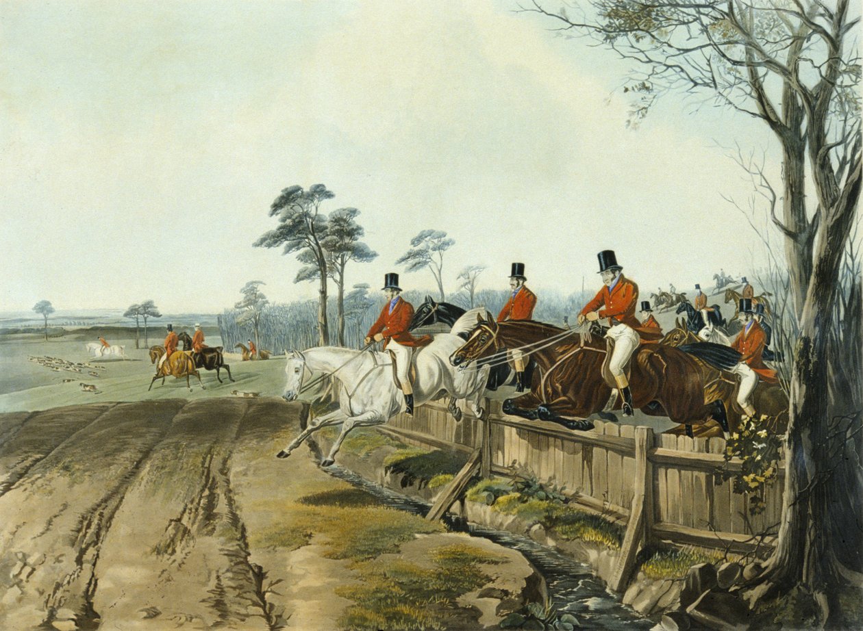 Full Cry, graveret af Huffman og Mackrill (farvet gravering) af John Frederick Herring Snr