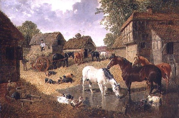 Lastning af høvognen af John Frederick Herring Jnr