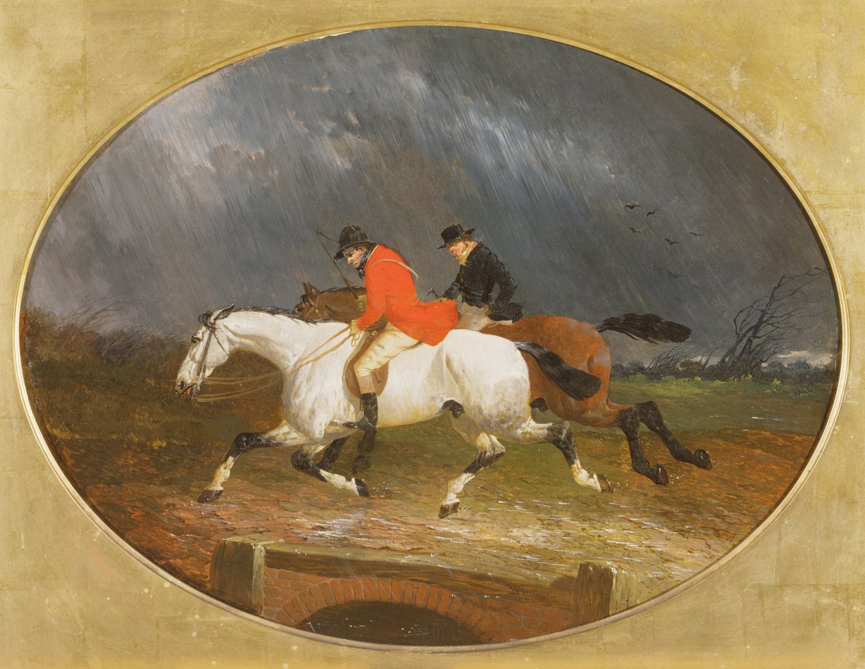 Tilbagekomsten fra jagten i regnen af John Frederick Herring Junior