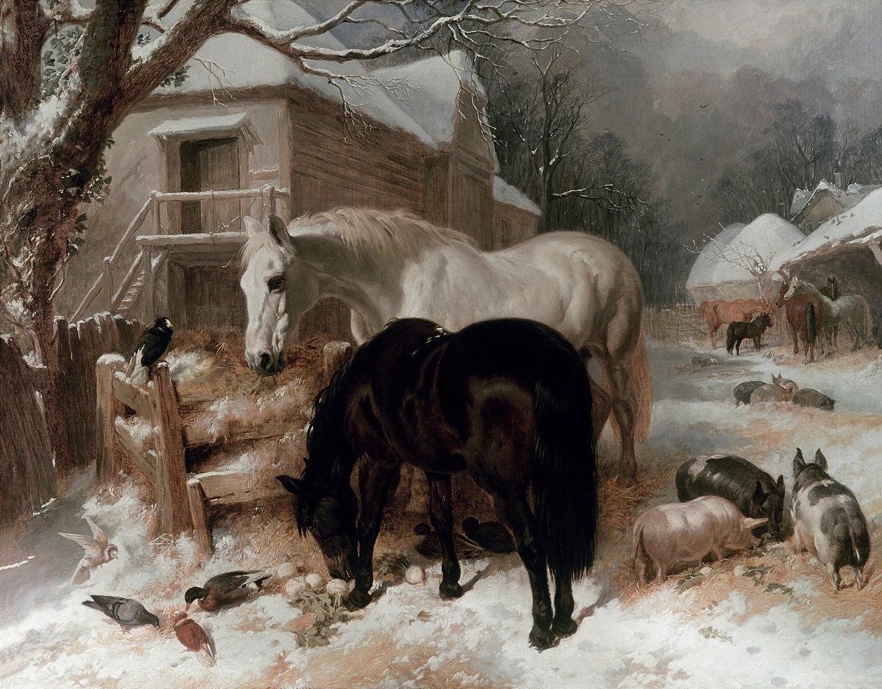 Gårdspladsscene af John Frederick Herring Senior