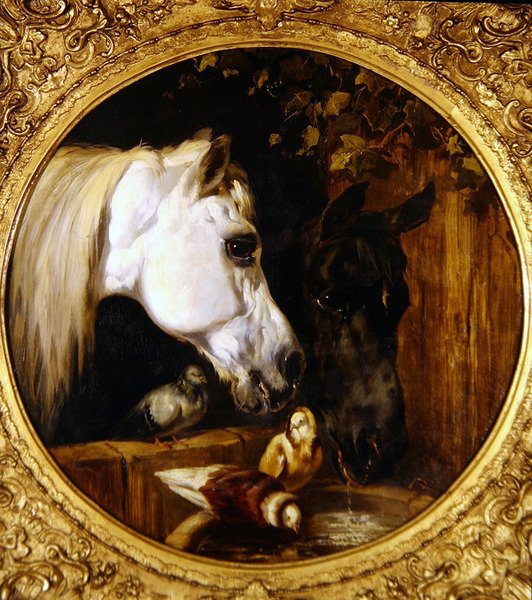 I stalden (olie på lærred) af John Frederick Herring Senior