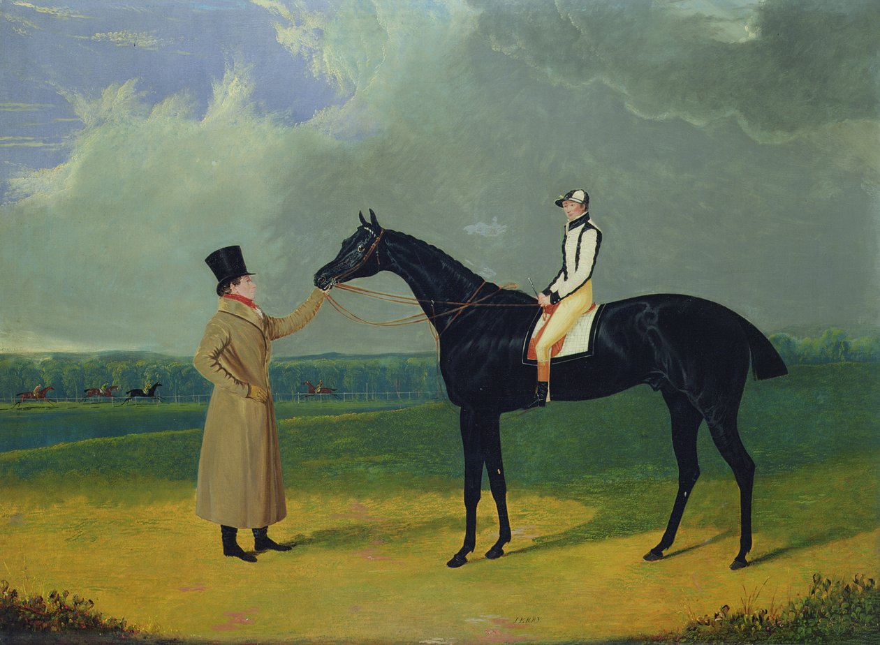 Jerry, vinder af St. Leger 1824 (olie på lærred) af John Frederick Herring Senior