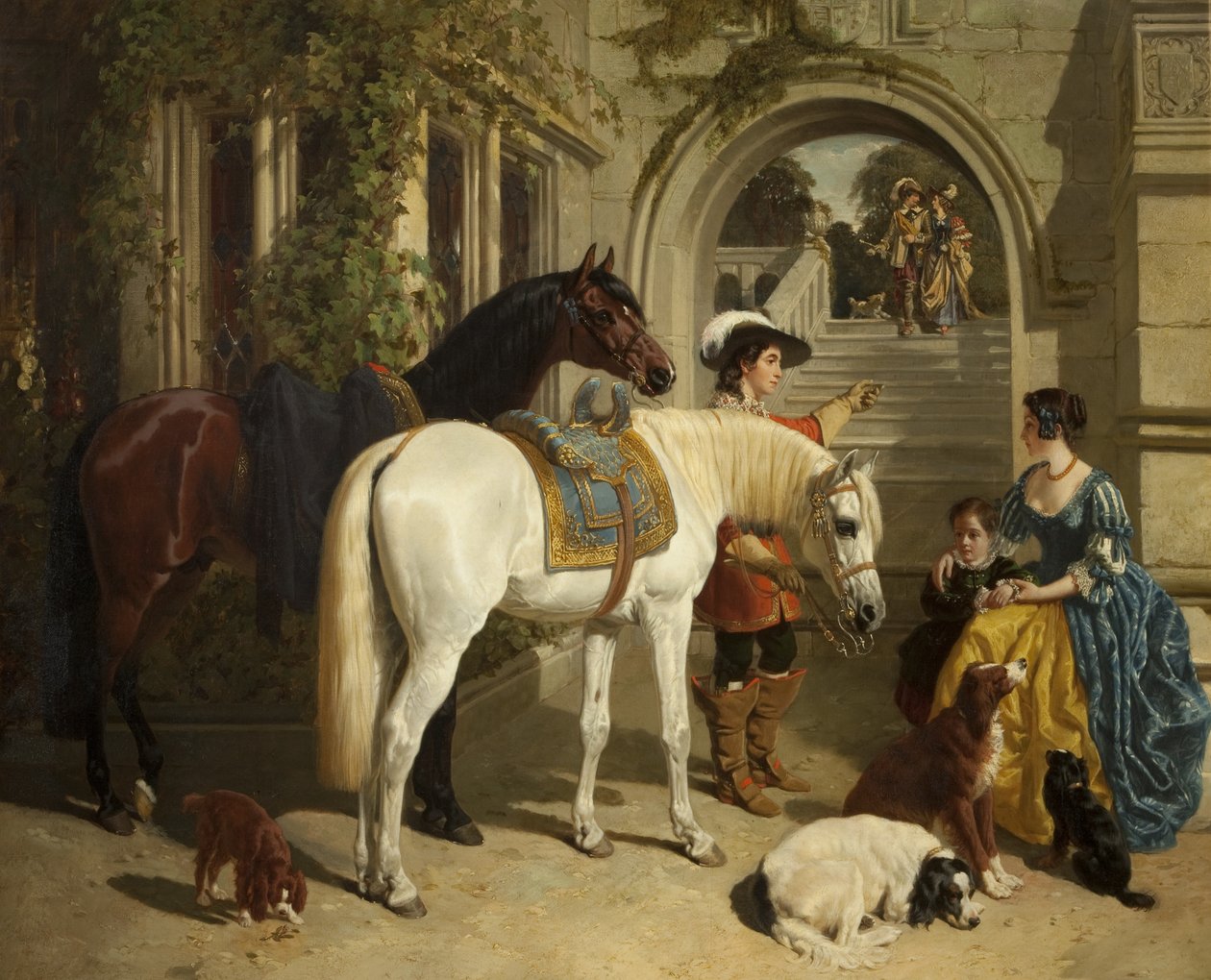 Mine Damer Palfrey af John Frederick Herring Senior