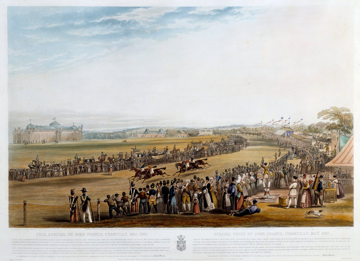 Særpræmie på 5000 francs til Chantilly i 1841 Tryk af John Frederick Herring (1795-1865) (ec.engl.) 1841 Privat samling af John Frederick Herring Senior