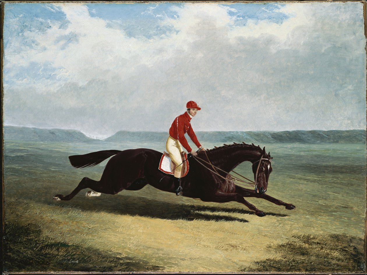 Baronen med Bumpy Up, på Newmarket af John Frederick Herring Senior