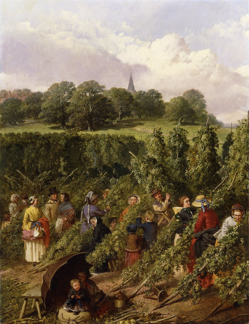 Humleplukkerne, 1855 af John Frederick Herring Senior