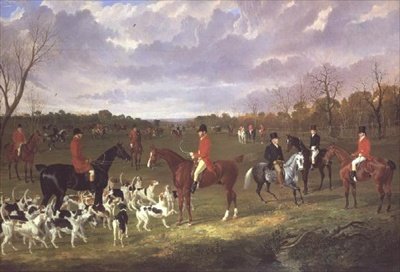 The Meet of the East Suffolk Hounds i Chippenham Park af John Frederick Herring Senior