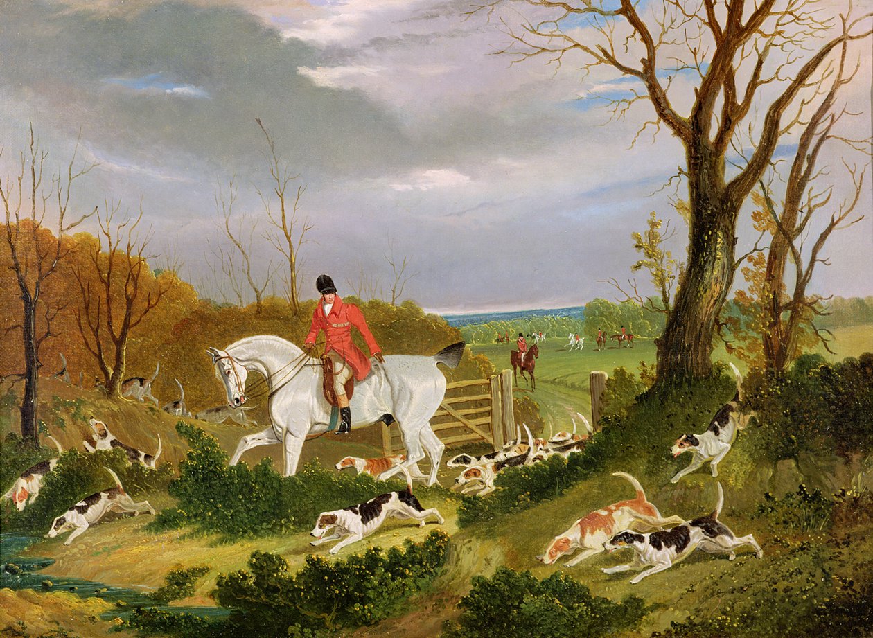 Suffolk-jagten - på vej til dækning nær Herringswell af John Frederick Herring Senior