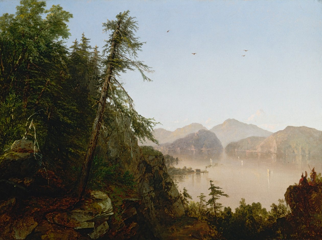 Langs Hudson-floden af John Frederick Kensett