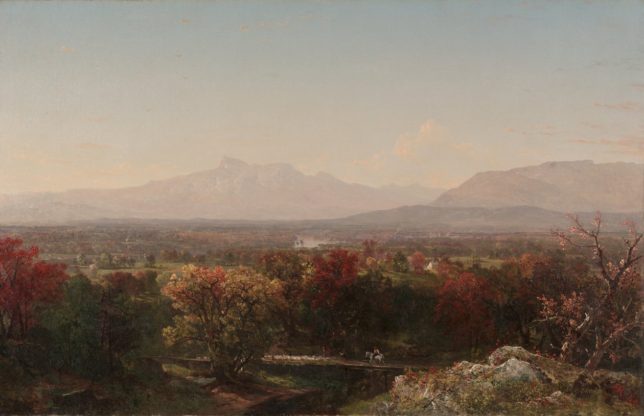 En oktoberdag i De Hvide Bjerge af John Frederick Kensett