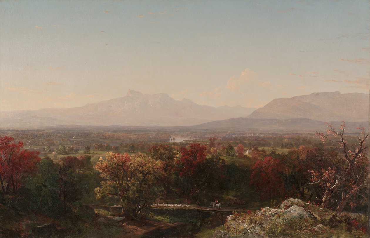 En oktoberdag i de hvide bjerge, 1854 af John Frederick Kensett