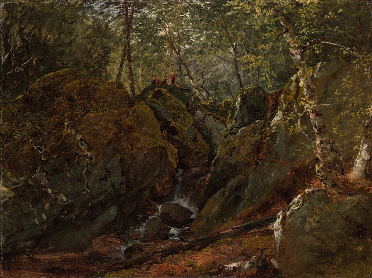 Catskill vandfald af John Frederick Kensett