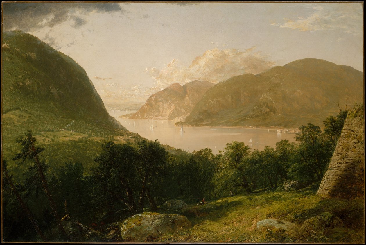 Udsigt over Hudson-floden af John Frederick Kensett