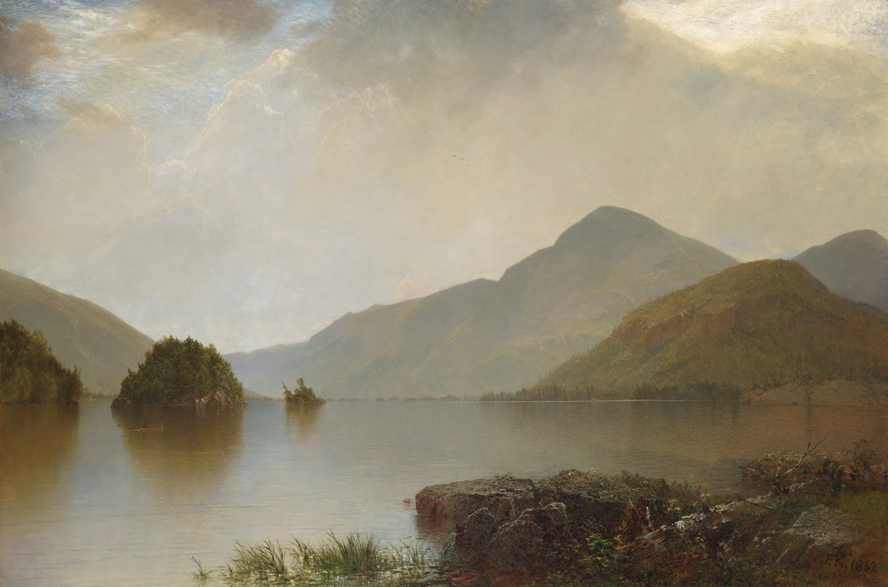Lake George, 1869. af John Frederick Kensett
