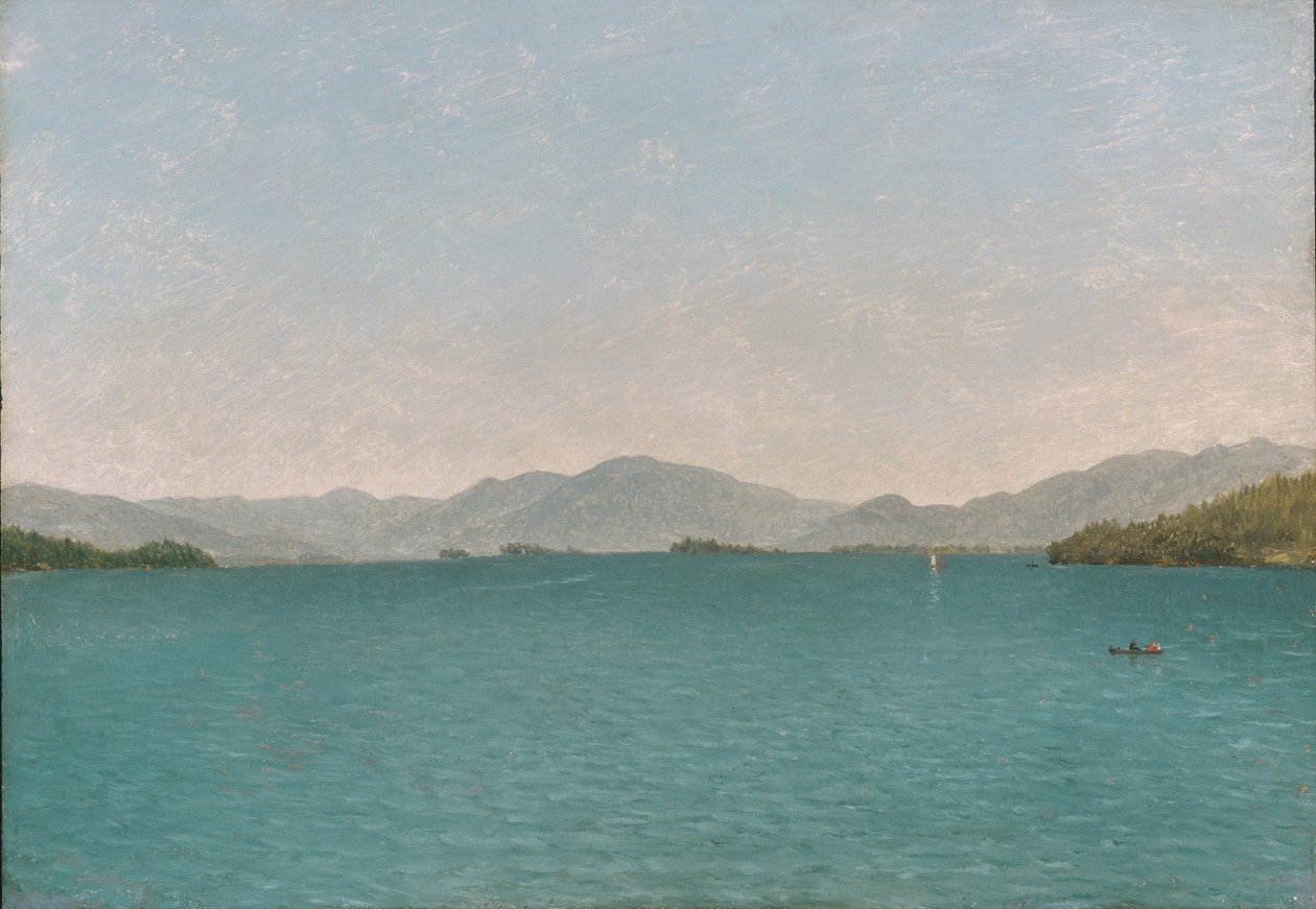 Lake George, frit studie, 1872. af John Frederick Kensett