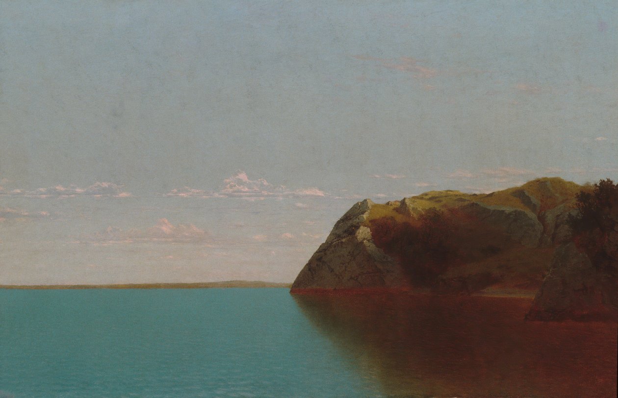 Newport Rocks, 1872. af John Frederick Kensett