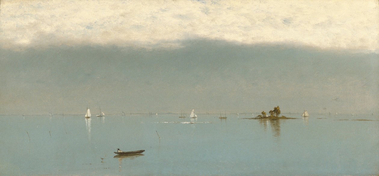 Afgår fra stormen, 1872. af John Frederick Kensett