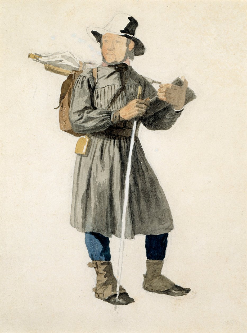 Stående kunstner af John Frederick Kensett