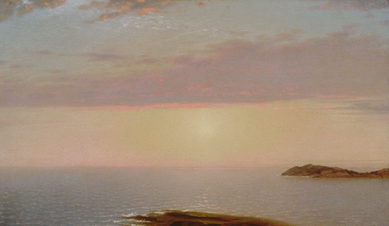 Solnedgang af John Frederick Kensett