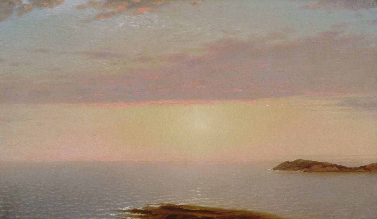 Solnedgang, 1872. af John Frederick Kensett