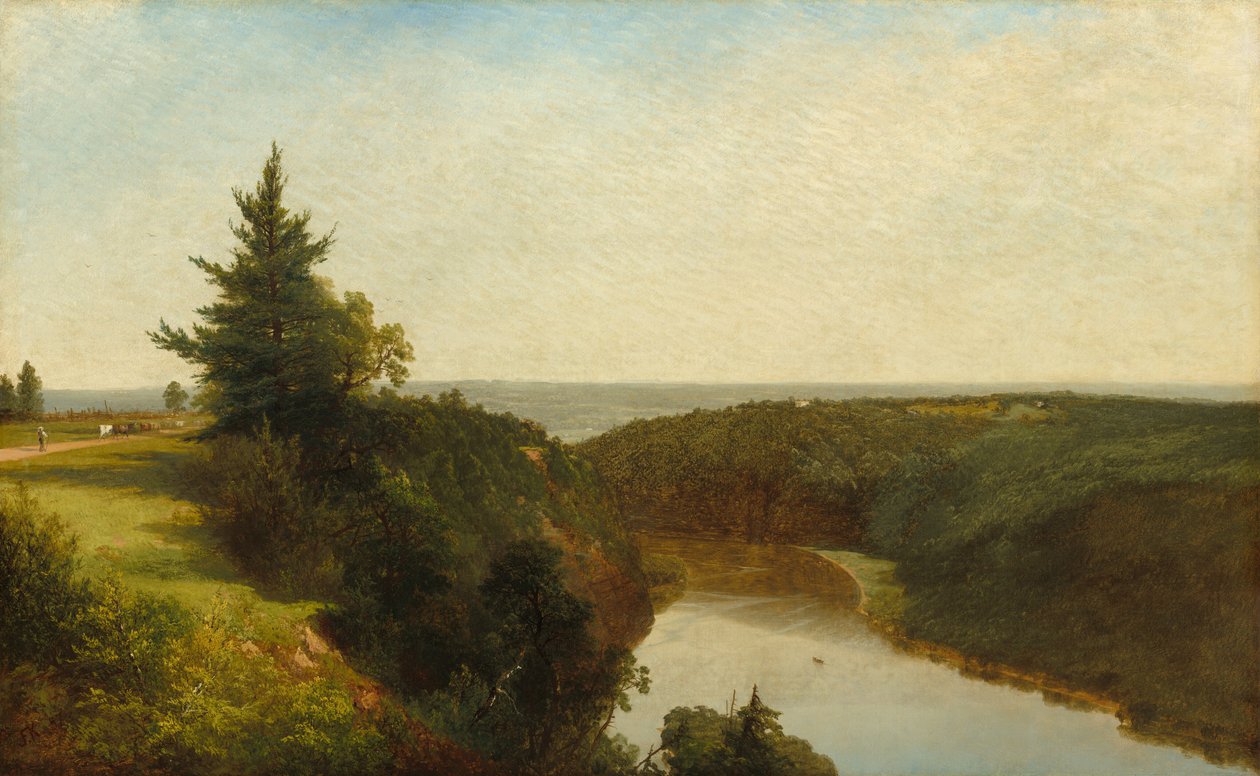Udsigt over Genesee nær Mount Morris, 1857. af John Frederick Kensett