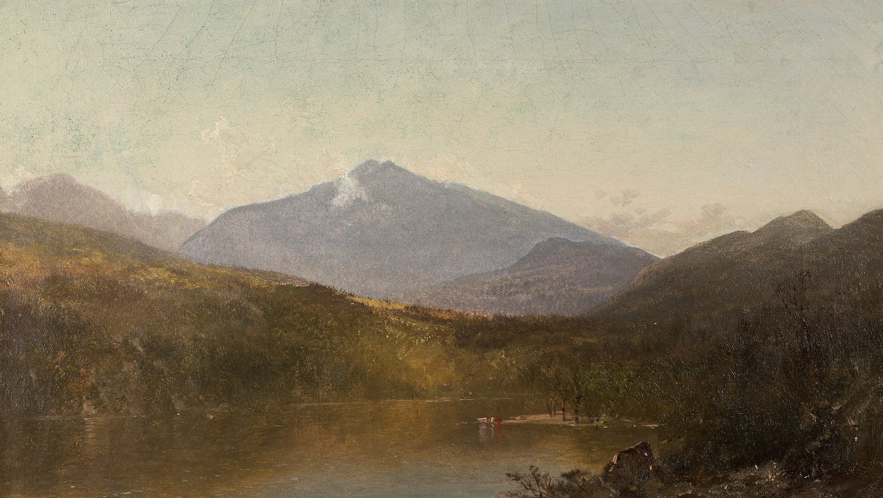 White Mountains fra Shelburne, NH af John Frederick Kensett
