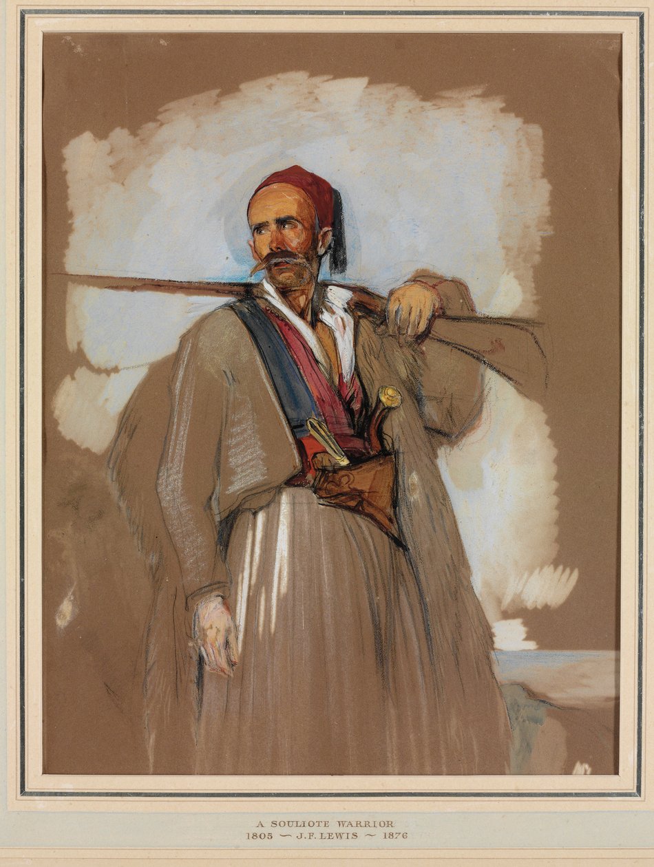 En Suliotekriger af John Frederick Lewis