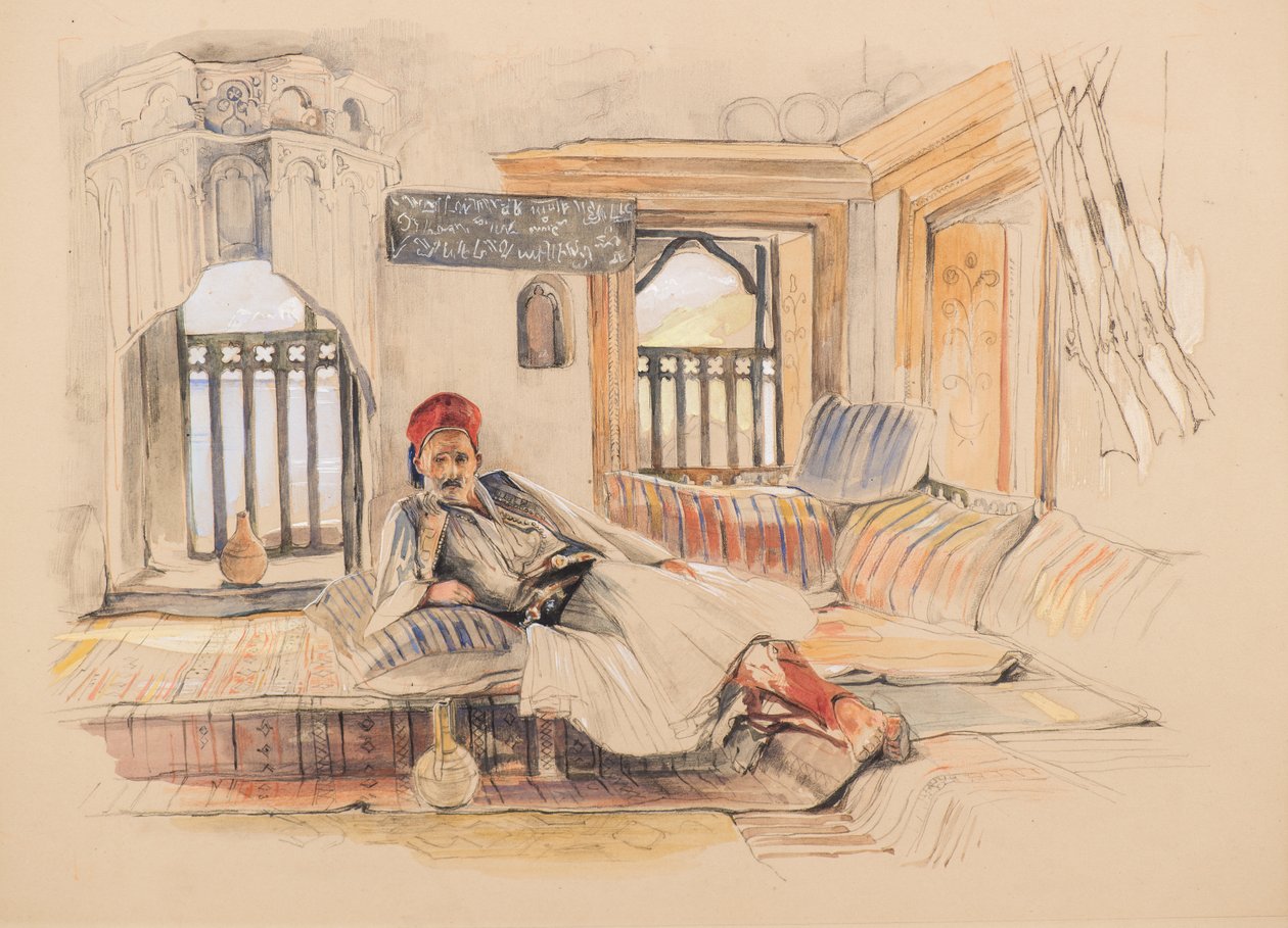 Et østligt interiør af John Frederick Lewis