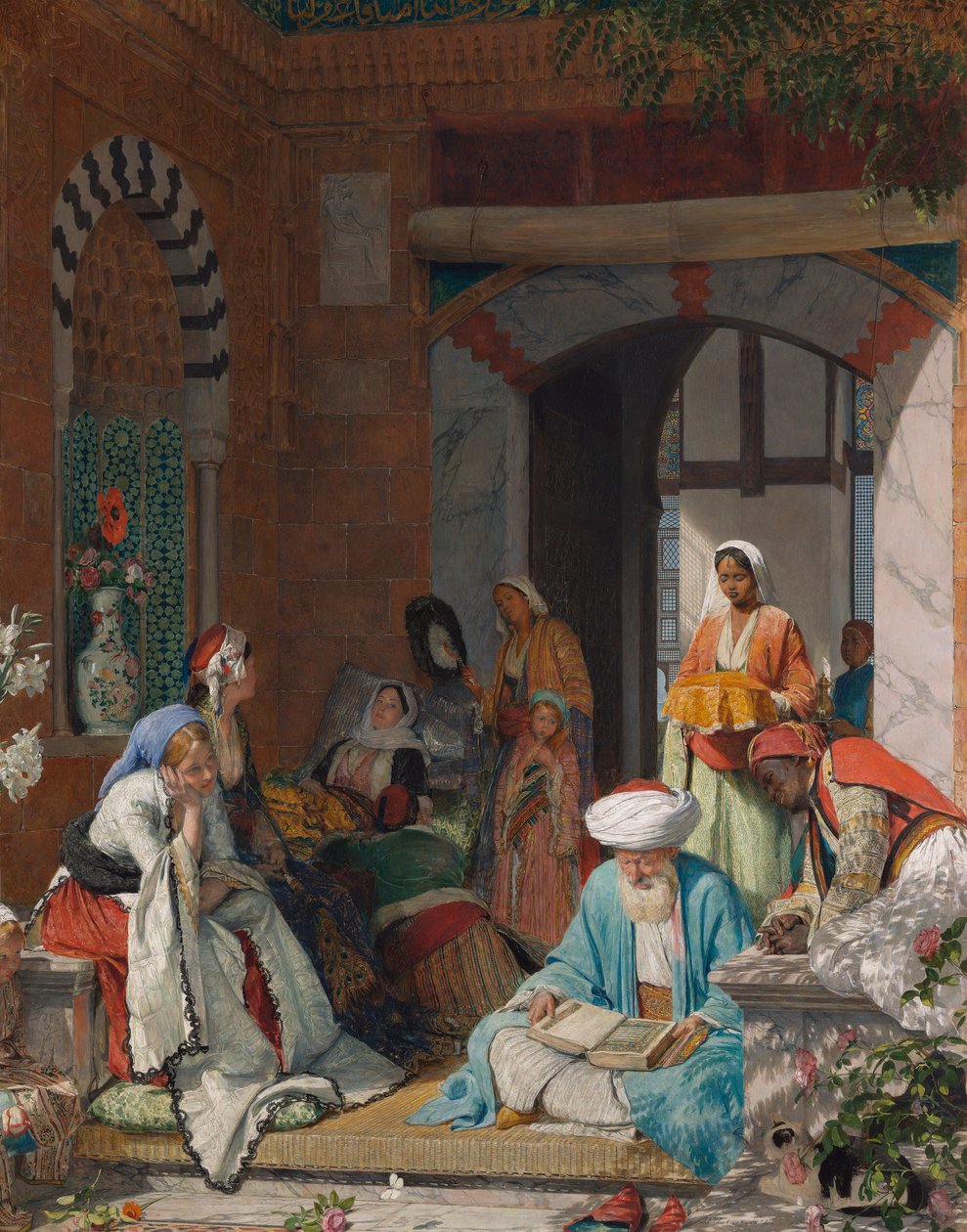 "Og troens bøn skal redde de syge" af John Frederick Lewis
