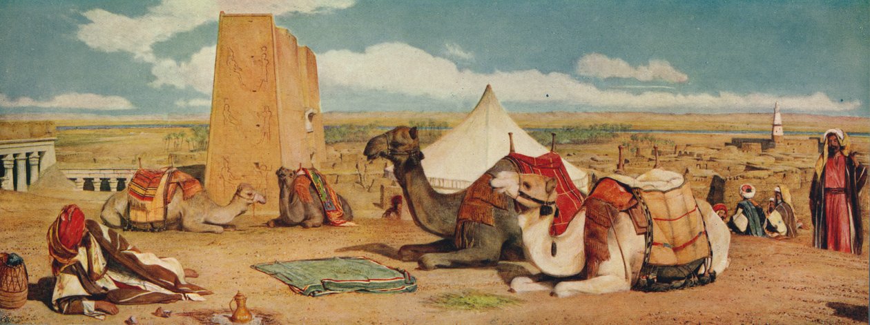 Edfou: Øvre Ægypten, 1860, c1915 af John Frederick Lewis
