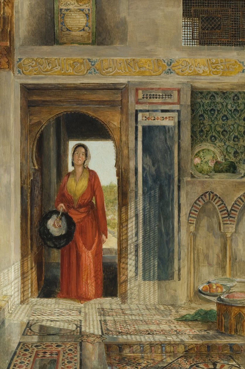 Indgangen til haremmet, 1871 (se også 131708) af John Frederick Lewis