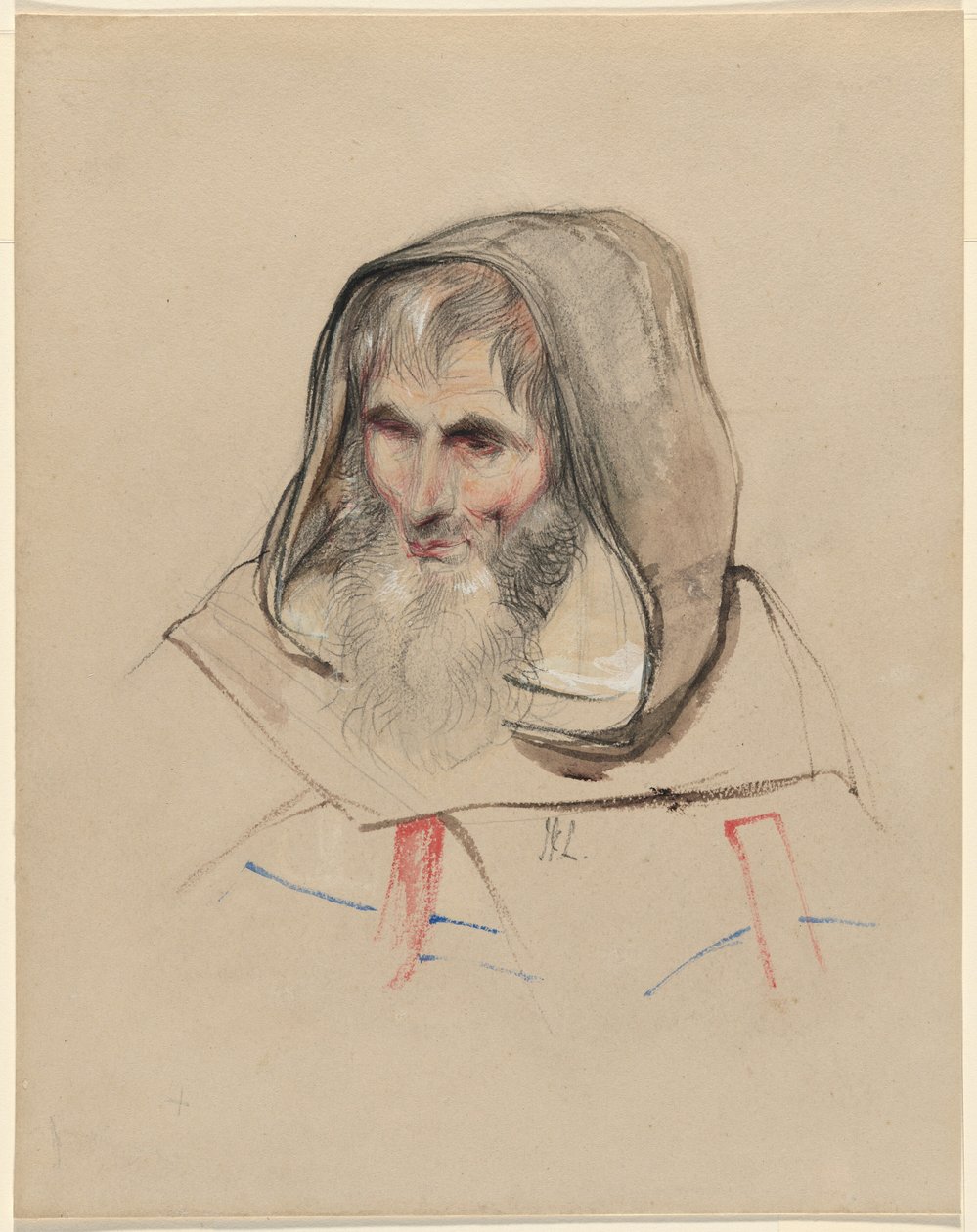 Hovedet af en spansk munk af John Frederick Lewis