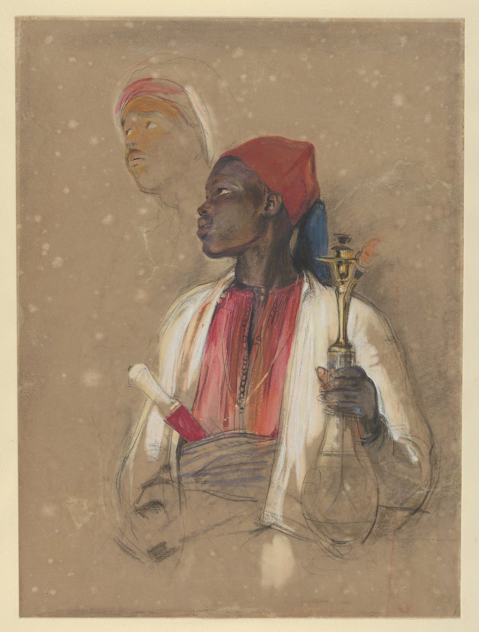 Studie til »Pibebæreren« af John Frederick Lewis