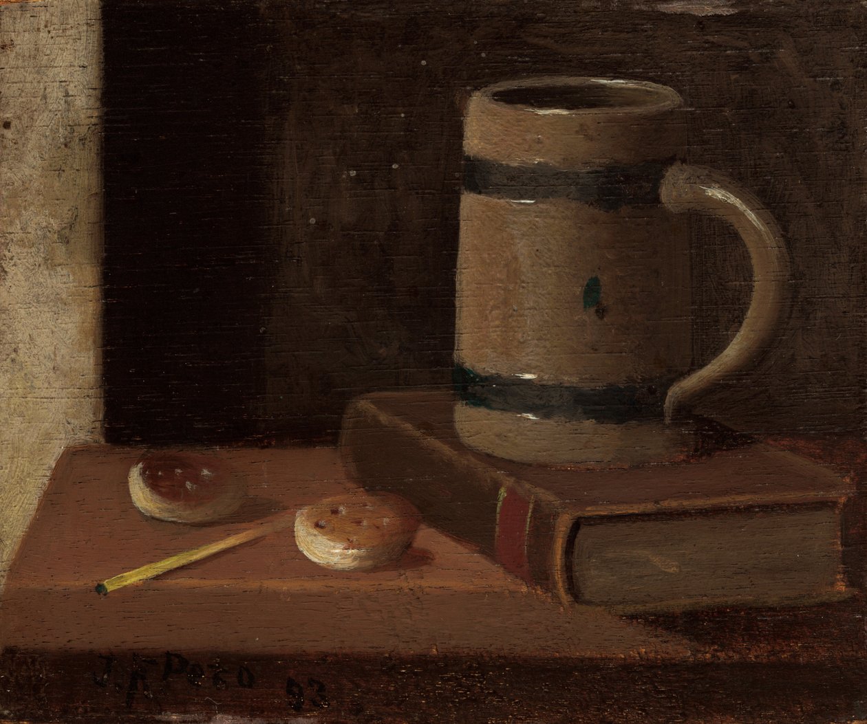 Krus, bog, kiks og tændstik af John Frederick Peto