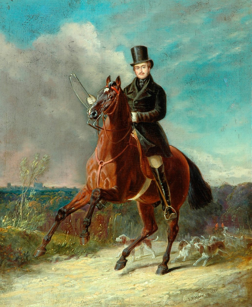 Prinsgemalen til hest, 1841 af John Frederick Herring Senior