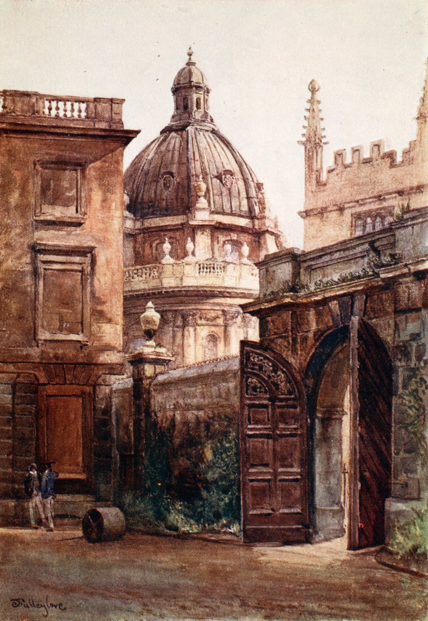 Entrance Gateway til Hertford College og Radcliffe Library, 1903 af John Fulleylove