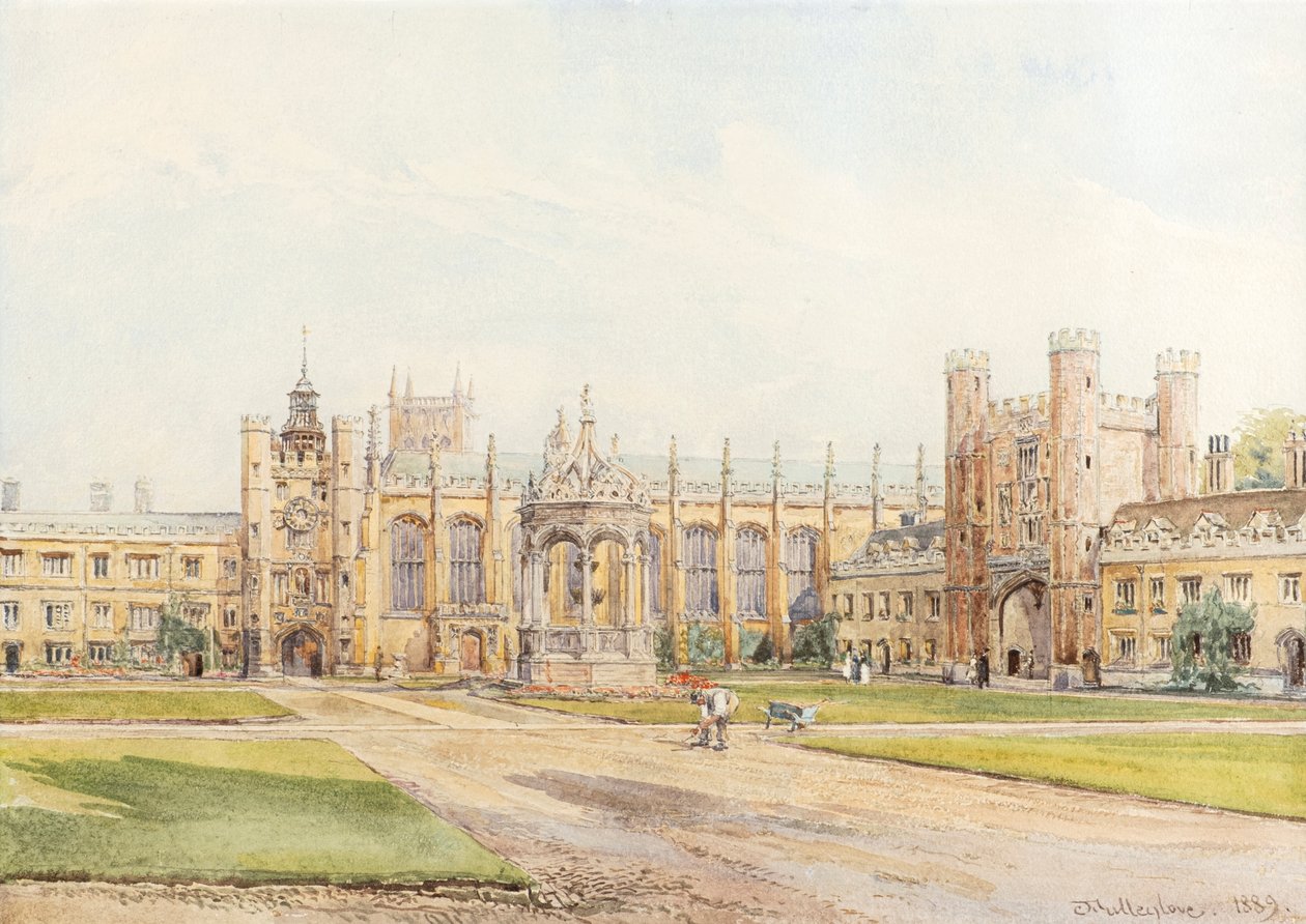 Great Court, Trinity College af John Fulleylove