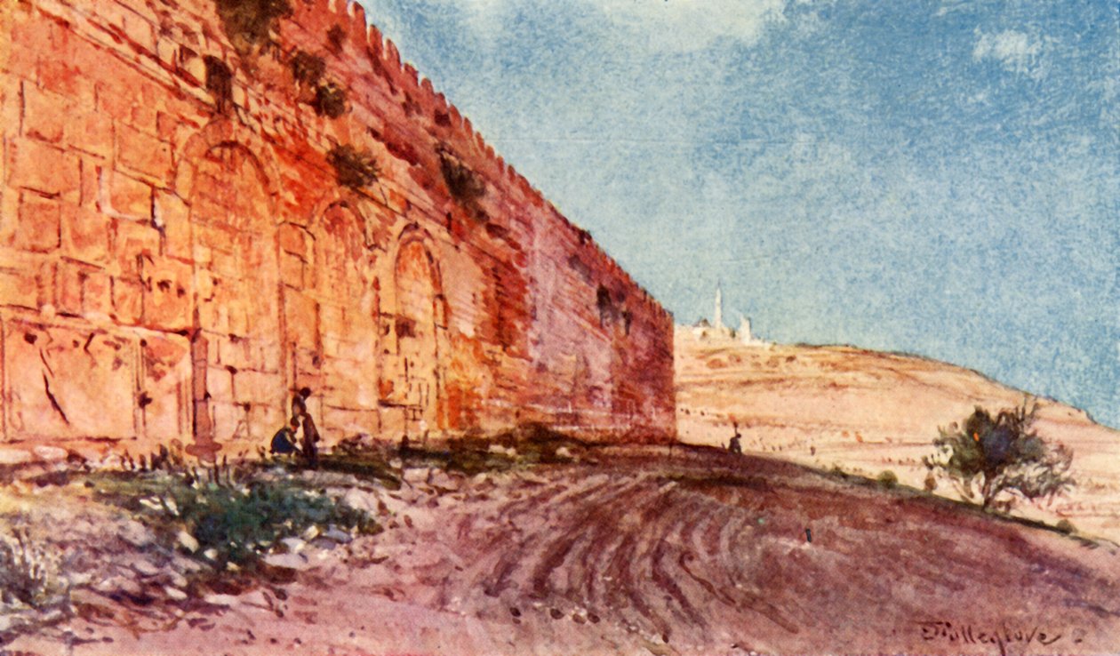 Jerusalem. - The Triple Gate of The Temple Area, 1902. af John Fulleylove