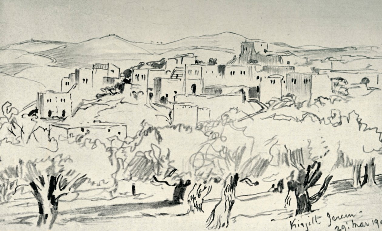 Kirjath-Jearim, 1902. af John Fulleylove