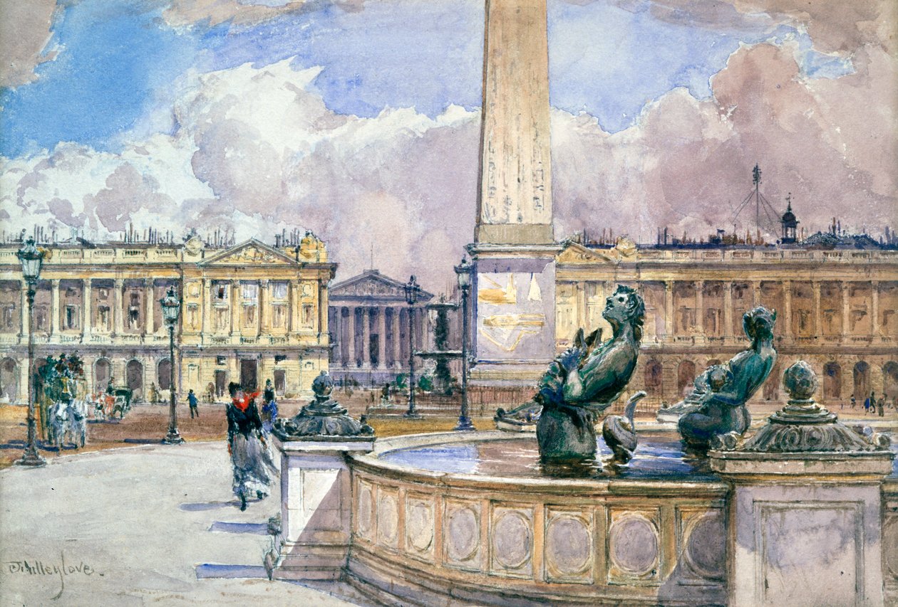 Place de la Concorde, 1847-1908 af John Fulleylove