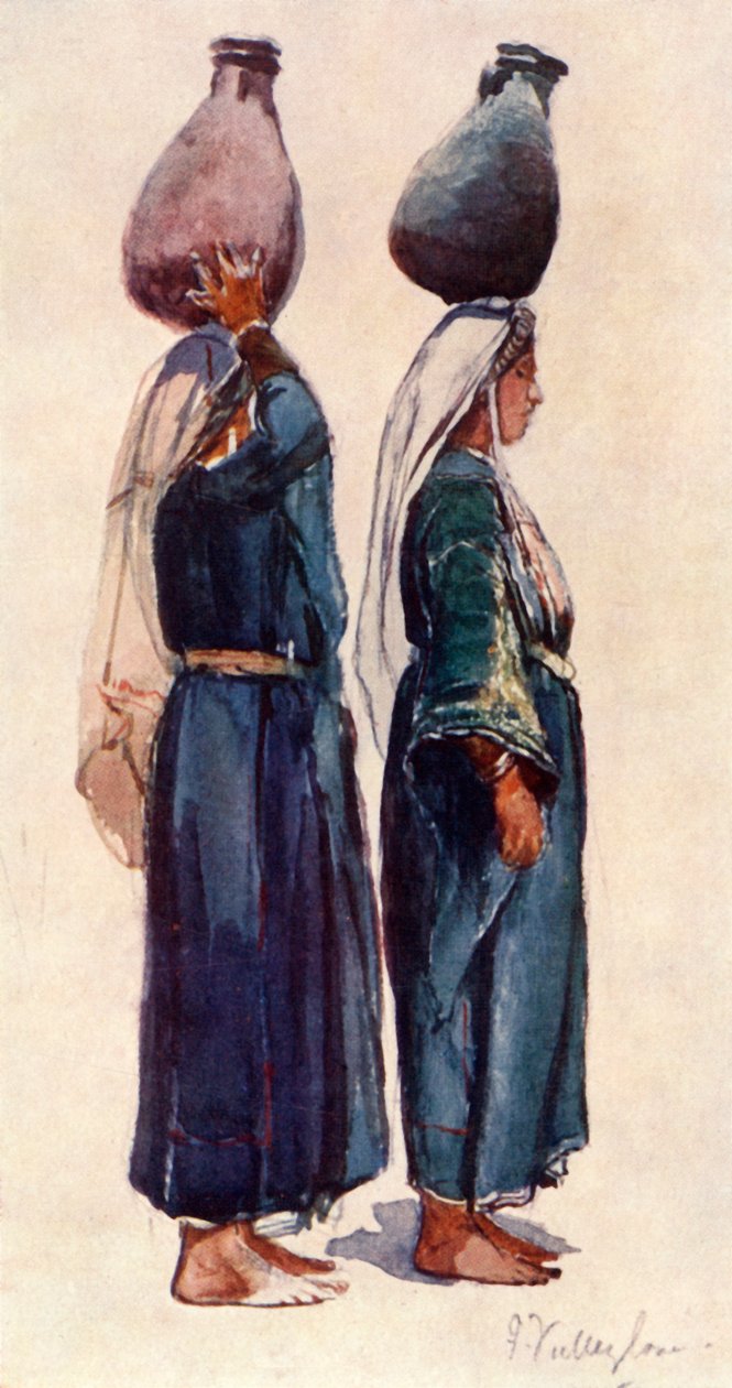 Studier af syriske bondekvinder, 1902. af John Fulleylove
