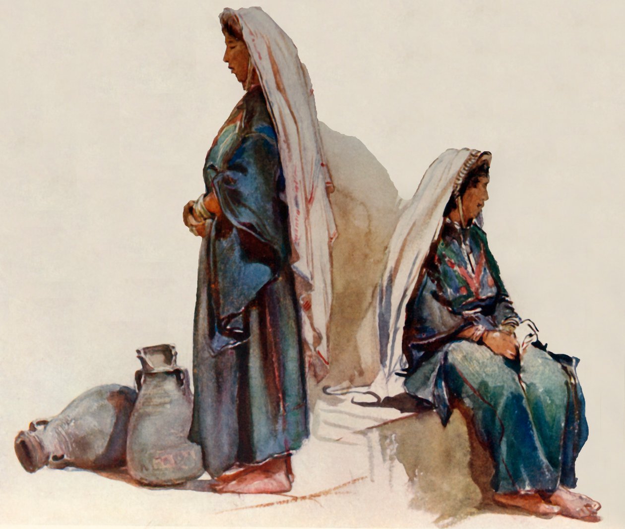 Studier af syriske bondekvinder, 1902. af John Fulleylove