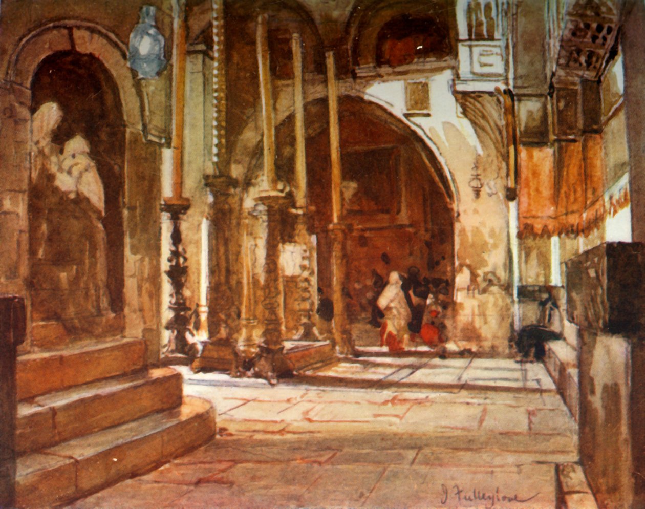 Salvelsesstenen fra Korsfarerkirkens Ambulatorium, 1902. af John Fulleylove