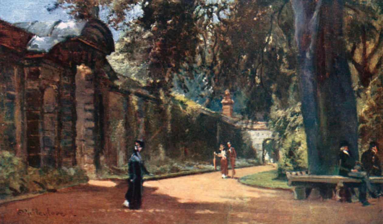 Den botaniske have (farvelitografi) af John Fulleylove