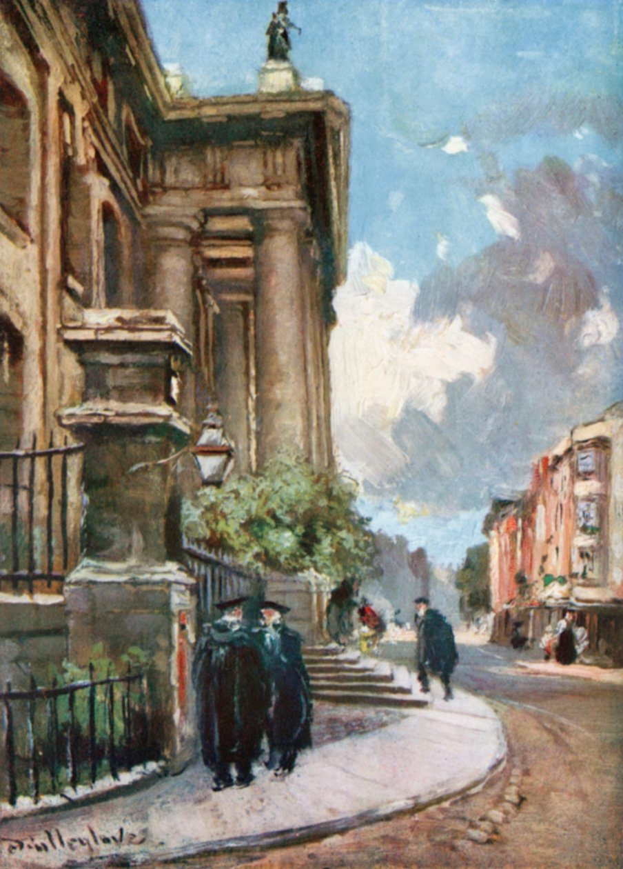 The Clarendon Building, Broad Street (farvelitografi) af John Fulleylove